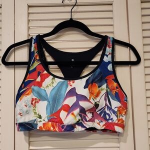 Athleta Hawaiian Print Sports Bra